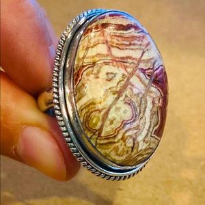 Natural Stone Sterling Silver 925 Ring
